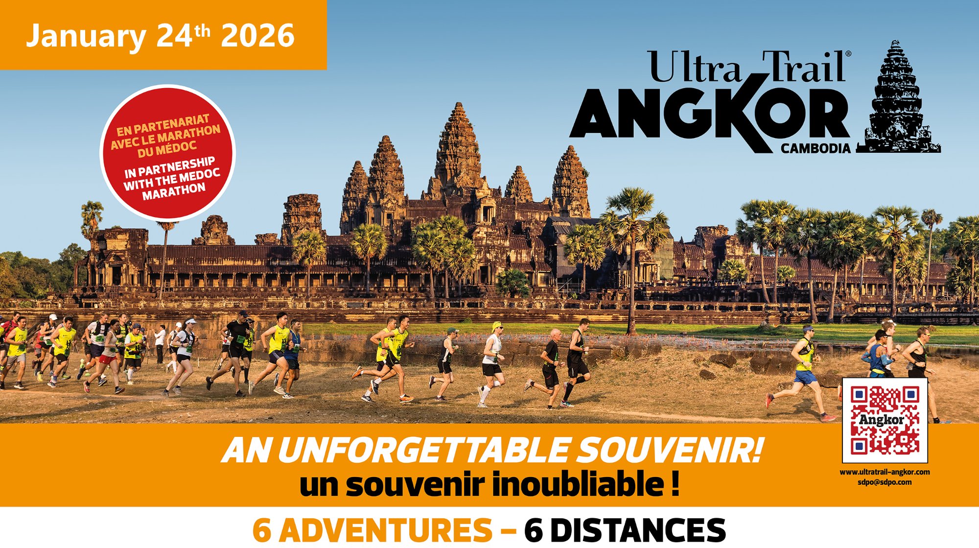 Ultra Trail Angkor 2026 - Running past the ancient temples of Angkor Wat